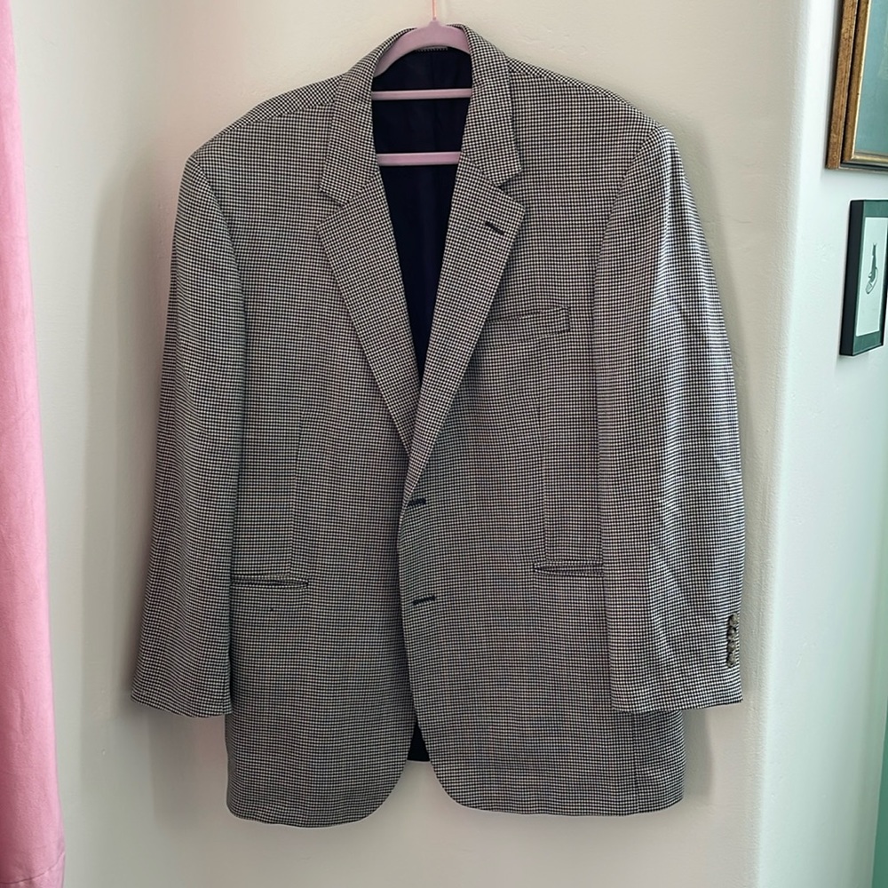 Vintage patterned blazer coat